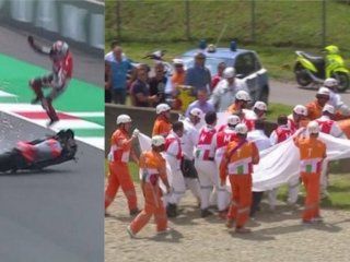 Michele Pirro se accidento en el Gran Premio de Italia Michele Pirro se accidento en el Gran Premio de Italia