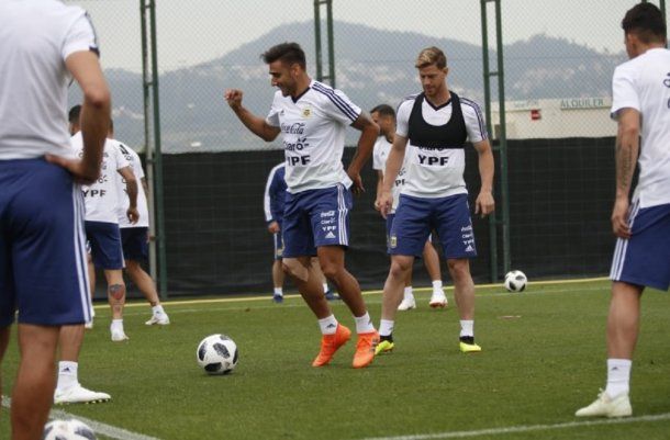 Entrenamiento de la Selección en Barcelona - Crédito: @Argentina