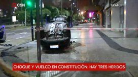 Así quedó el taxi involucrado en el siniestro Así quedó el taxi involucrado en el siniestro