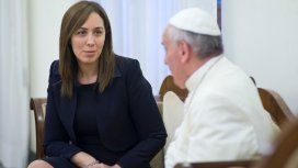 María Eugenia Vidal y el Papa Francisco María Eugenia Vidal y el Papa Francisco