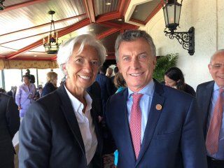 Christine Lagarde y Mauricio Macri Christine Lagarde y Mauricio Macri