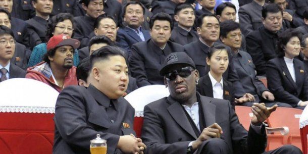 Kim Jong-Un y Dennis Rodman en Corea del Norte<br>