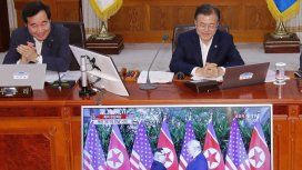 Moon Jae-in mira la cumbre de Trump con Kim Jong-Un Moon Jae-in mira la cumbre de Trump con Kim Jong-Un