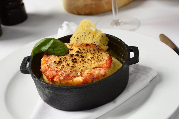 <p>Polenta frita en Ike Milano</p>