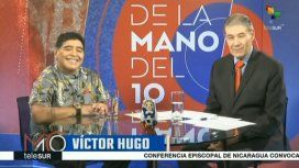 Diego Maradona y Víctor Hugo Morales Diego Maradona y Víctor Hugo Morales