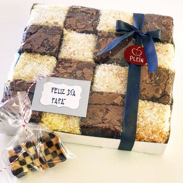 Dameros de brownie para merendar con papá<br>