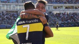 Ricardo Centurión bancando a Cristian Pavón Ricardo Centurión bancando a Cristian Pavón