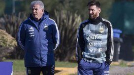 Jorge Burruchaga y Lionel Messi Jorge Burruchaga y Lionel Messi