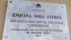 Nueva placa de Soda Stereo en Ciudad de Buenos Aires - Crédito: @LegisCABA Nueva placa de Soda Stereo en Ciudad de Buenos Aires - Crédito: @LegisCABA