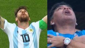 Lionel Messi y Diego Armando Maradona Lionel Messi y Diego Armando Maradona