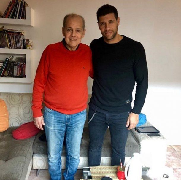Sebastián Domínguez con Alejandro Sabella - Crédito: Instagram sebadominguez6