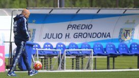 Jorge Sampaoli en el Predio de la AFA Jorge Sampaoli en el Predio de la AFA