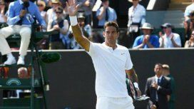 Juan Martín Del Potro viste todo de blanco como marca la tradición en Wimbledon Juan Martín Del Potro viste todo de blanco como marca la tradición en Wimbledon