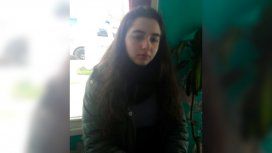 La imagen de Melany en la comisaría al ser encontrada en Pilar. La imagen de Melany en la comisaría al ser encontrada en Pilar.