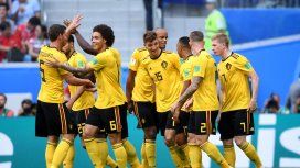 Bélgica celebra el gol ante Inglaterra Bélgica celebra el gol ante Inglaterra