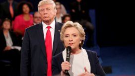 Donald Trump y Hillary Clinton durante uno de los debates previos a la última elección Donald Trump y Hillary Clinton durante uno de los debates previos a la última elección