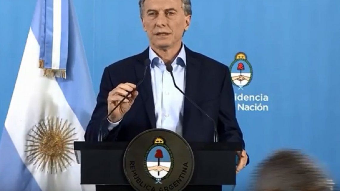 Conferencia de Macri en Olivos Conferencia de Macri en Olivos