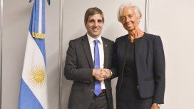 Luis Caputo y Christine Lagarde Luis Caputo y Christine Lagarde