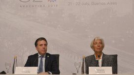 Nicolás Dujovne y Christine Lagarde Nicolás Dujovne y Christine Lagarde