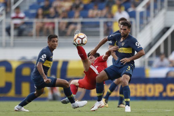 Boca contra Independiente de Medellín .- Crédito: @BocaJrsOficial