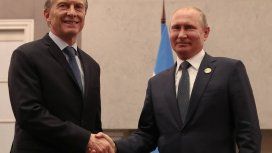 Macri y Putin en la cumbre del BRICS - Crédito: @mauriciomacri Macri y Putin en la cumbre del BRICS - Crédito: @mauriciomacri