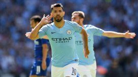 El Kun Agüero hizo doblete y llegó a los 200 goles en el Manchester City El Kun Agüero hizo doblete y llegó a los 200 goles en el Manchester City