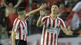 Gastón Campi festeja el segundo gol del Pincha Gastón Campi festeja el segundo gol del Pincha