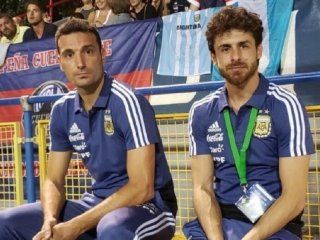 Lionel Scaloni y Pablo Aimar Lionel Scaloni y Pablo Aimar