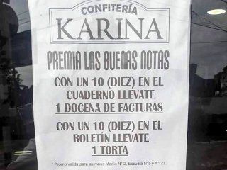 Confitería Karina se llama el local que regala facturas y tortas Confitería Karina se llama el local que regala facturas y tortas