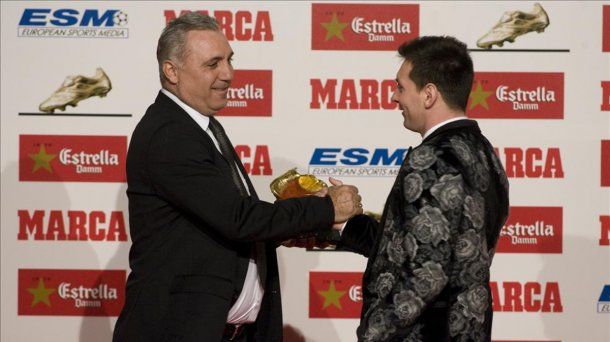 Hristo Stoichkov y Lionel Messi