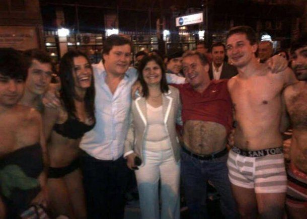 Yamil Santoro con Patricia Bulltich