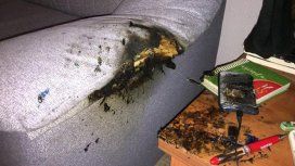 Un celular explotó mientras una familia entera dormía Un celular explotó mientras una familia entera dormía