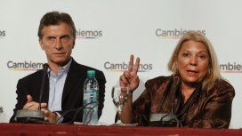 Mauricio Macri y Elisa Carrió Mauricio Macri y Elisa Carrió