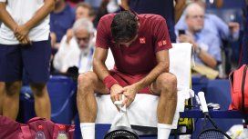 Roger Federer abatido Roger Federer abatido