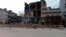 Así quedó el edificio tras el derrumbe Así quedó el edificio tras el derrumbe