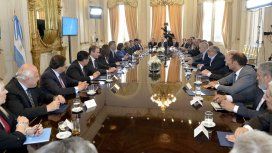 Macri con gobernadores en la Rosada Macri con gobernadores en la Rosada