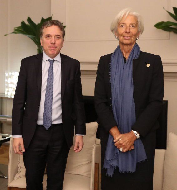 Nicolás Dujovne y Christine Lagarde<br>