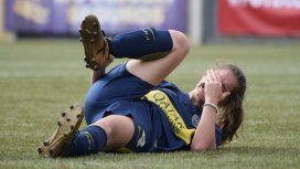 El dolor de Recanati (Foto: @BocaFutFemenino) El dolor de Recanati (Foto: @BocaFutFemenino)