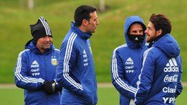 Jorge Sampaoli, Lionel Scaloni, Sebastián Beccacece y Pablo Aimar Jorge Sampaoli, Lionel Scaloni, Sebastián Beccacece y Pablo Aimar