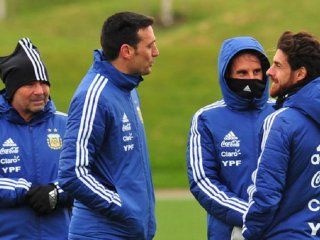 Jorge Sampaoli, Lionel Scaloni, Sebastián Beccacece y Pablo Aimar Jorge Sampaoli, Lionel Scaloni, Sebastián Beccacece y Pablo Aimar