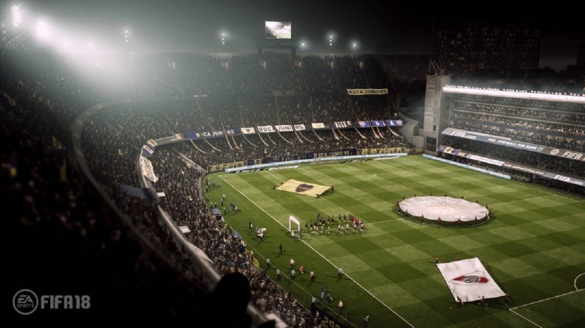 Asà se veÃa La Bombonera en el FIFA 18. En la versión 19 no se podrá ver.