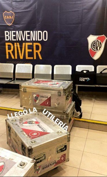 El vestuario de River en la Bombonera
