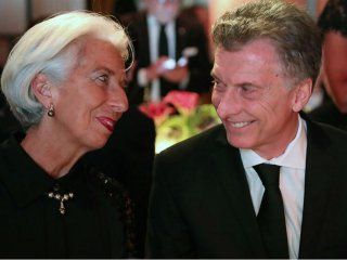 Mauricio Macri con Christine Lagarde Mauricio Macri con Christine Lagarde