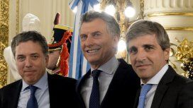 Nicolás Dujovne, Mauricio Macri y Luis Caputo Nicolás Dujovne, Mauricio Macri y Luis Caputo