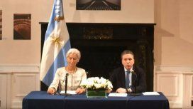El ministro de Hacienda junto a la Titular del FMI El ministro de Hacienda junto a la Titular del FMI