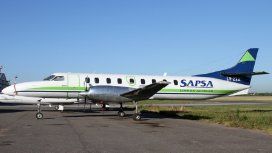 Uno de los aviones de SAPSA que hacen vuelos charter Uno de los aviones de SAPSA que hacen vuelos charter