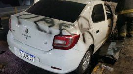 Los caza Uber destruyeron cinco autos en Almagro Los caza Uber destruyeron cinco autos en Almagro