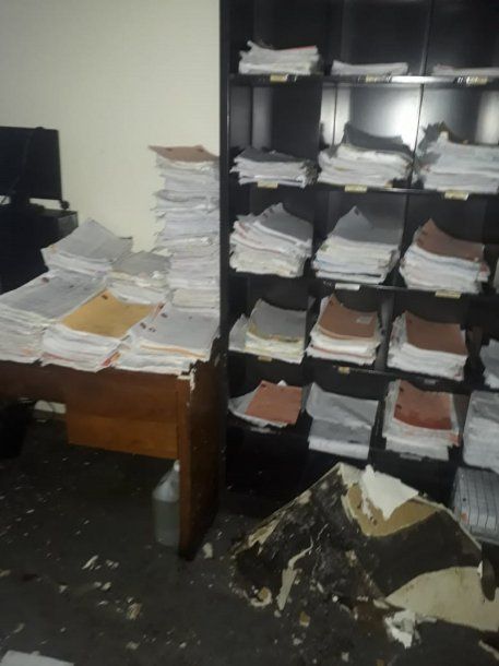 Cayó parte del techo en la Fiscalía y Defensoría de Florencio Varela<br>
