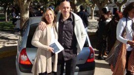Damián Cutrera, la víctima, junto a su esposa. Damián Cutrera, la víctima, junto a su esposa.