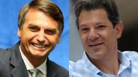 Jair Bolsonaro y Fernando Haddad Jair Bolsonaro y Fernando Haddad